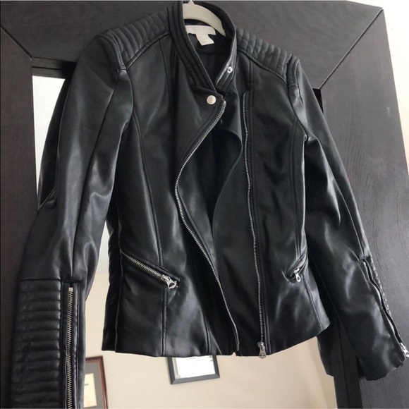 H&M Jackets & Blazers - H&M Faux Leather Moro Jacket • 4